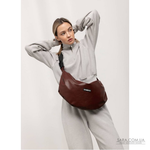 Женская сумка Sambag HOBO Bag-glove бургунди Женская сумка Sambag HOBO Bag-glove бургунди