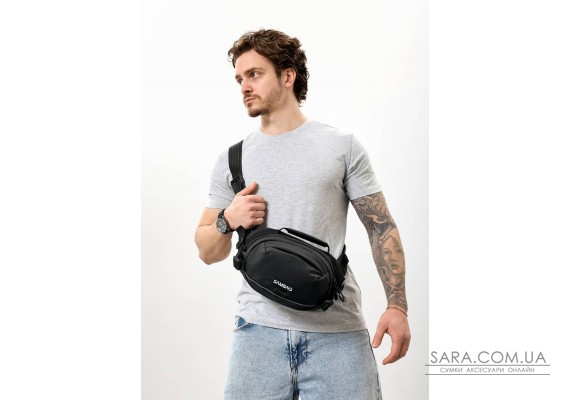 Мужская сумка через плечо бананка Sambag Flex Pro оxford