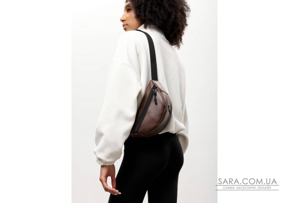 Женская сумка на пояс бананка Sambag Urban One коричневая