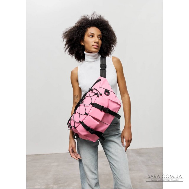 Женская сумка-бананка под ноутбук Sambag Urban Pro розовая Женская сумка-бананка под ноутбук Sambag Urban Pro розовая