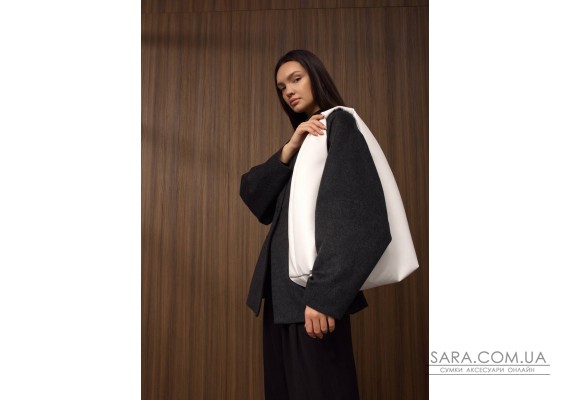 Женская сумка Sambag HOBO L белая