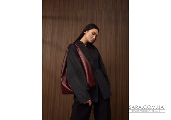 Женская сумка Sambag HOBO L бургунди.