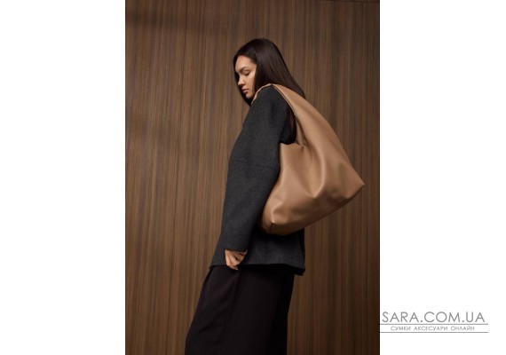 Женская сумка Sambag HOBO L кофейный