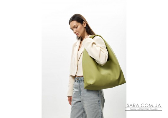 Женская сумка Sambag HOBO L оливковая
