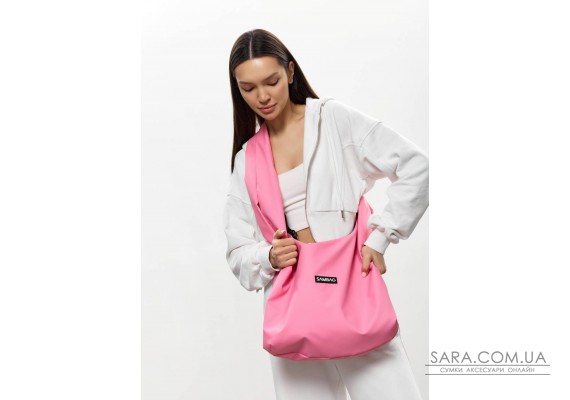 Женская сумка Sambag HOBO WEAVE розовая