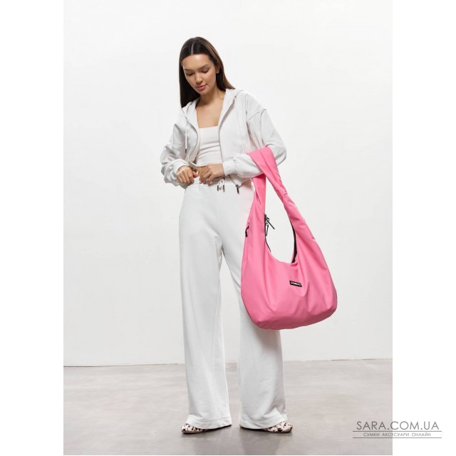 Женская сумка Sambag HOBO WEAVE розовая Женская сумка Sambag HOBO WEAVE розовая