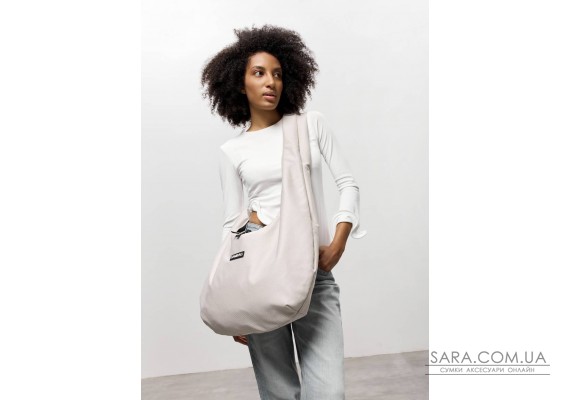 Женская сумка Sambag HOBO WEAVE серый шелк