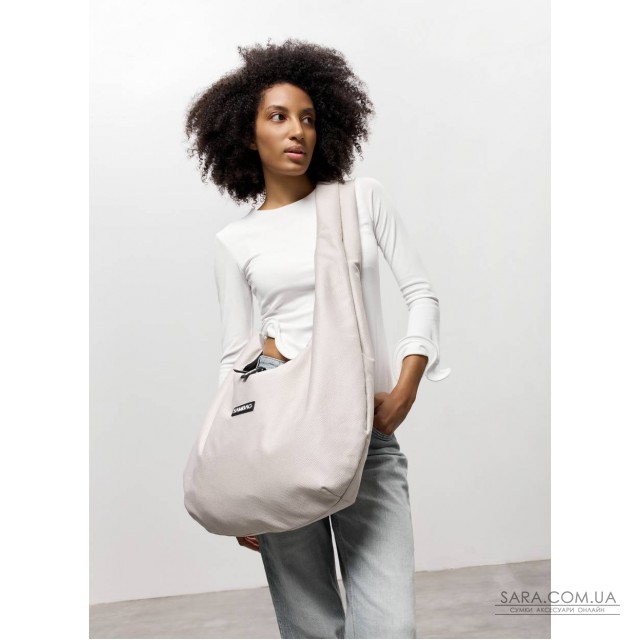 Женская сумка Sambag HOBO WEAVE серый шелк Женская сумка Sambag HOBO WEAVE серый шелк