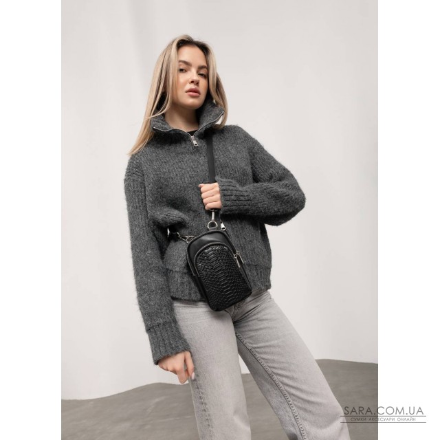 Женская сумка Sambag Modena с принтом крокодила Женская сумка Sambag Modena с принтом крокодила