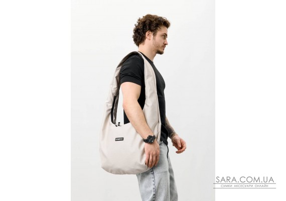 Мужская сумка Sambag HOBO WEAVE серый шелк