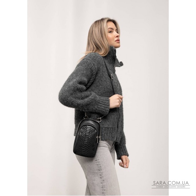 Женская сумка Sambag Modena с принтом крокодила Женская сумка Sambag Modena с принтом крокодила