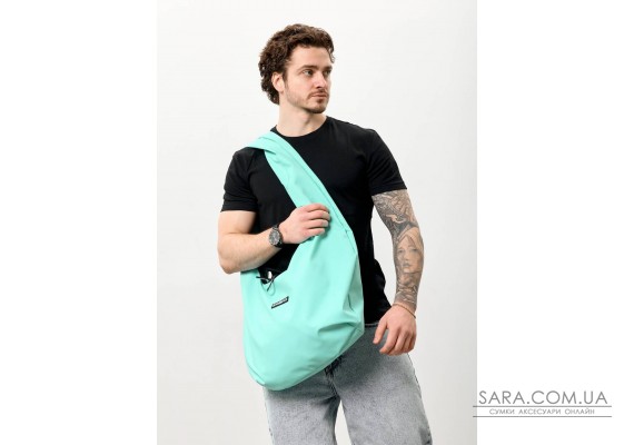 Мужская сумка Sambag HOBO WEAVE мятный