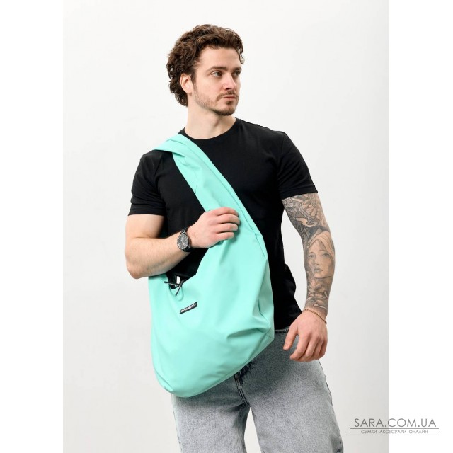 Мужская сумка Sambag HOBO WEAVE мятный Мужская сумка Sambag HOBO WEAVE мятный
