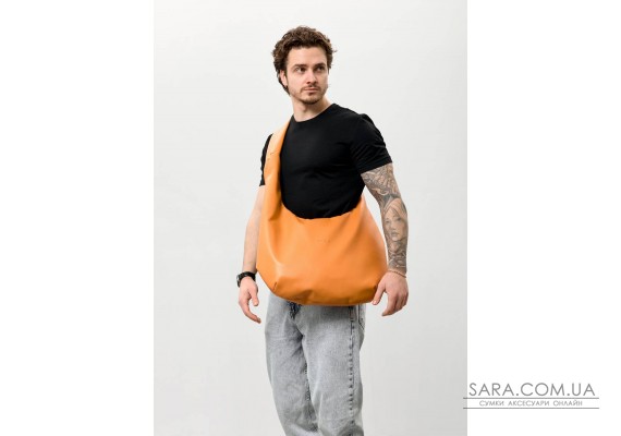 Мужская сумка Sambag HOBO WEAVE оранжевая