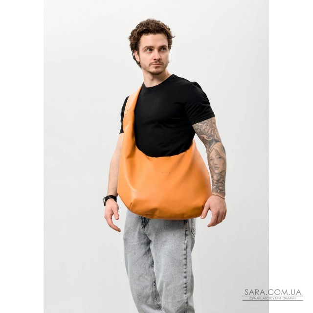 Мужская сумка Sambag HOBO WEAVE оранжевая Мужская сумка Sambag HOBO WEAVE оранжевая