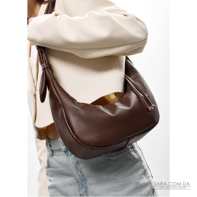 Женская сумка Sambag HOBO S шоколад Женская сумка Sambag HOBO S шоколад