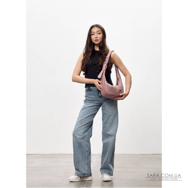 Женская сумка Sambag HOBO S розовая Женская сумка Sambag HOBO S розовая