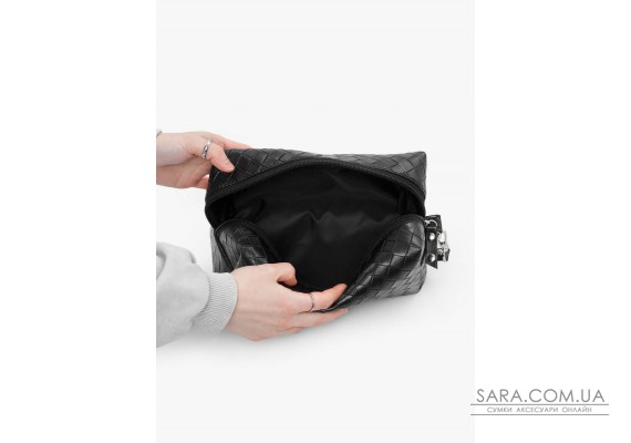 Жіноча косметичка Sambag Candy структурна чорна