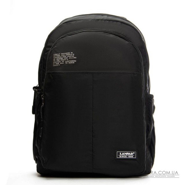 Рюкзак Городской нейлон Lanpad 83049 black Рюкзак Городской нейлон Lanpad 83049 black