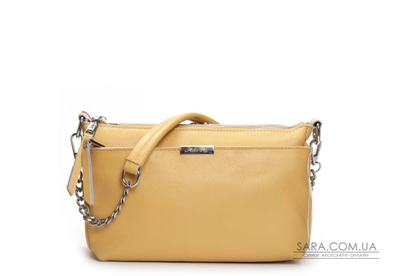 Сумка Шкіряна Жіноча Класична ALEX RAI 8912-9 yellow