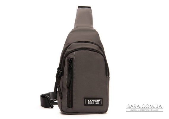 Сумка Чоловіча на плече нейлон Lanpad 20829 grey мал