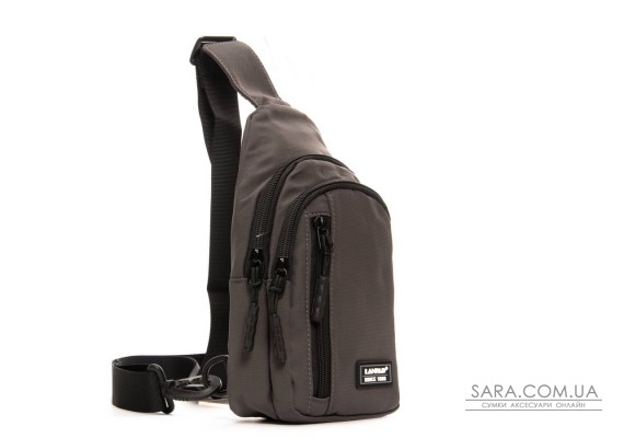 Сумка Чоловіча на плече нейлон Lanpad 20829 grey мал