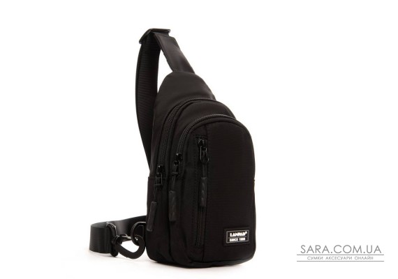 Сумка Чоловіча на плече нейлон Lanpad 20829 black мал