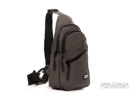 Сумка Чоловіча на плече нейлон Lanpad 83045 grey бол