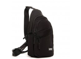 Сумка Чоловіча на плече нейлон Lanpad 83045 black бол