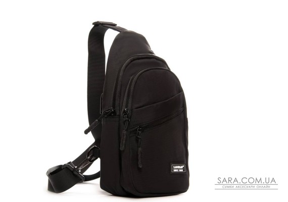 Сумка Чоловіча на плече нейлон Lanpad 83045 black бол