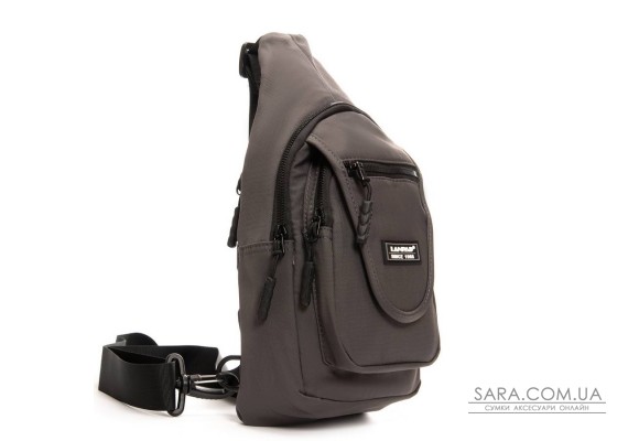 Сумка Чоловіча на плече нейлон Lanpad 0936 grey бол
