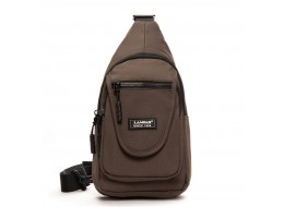 Сумка Чоловіча на плече нейлон Lanpad 0936 brown бол