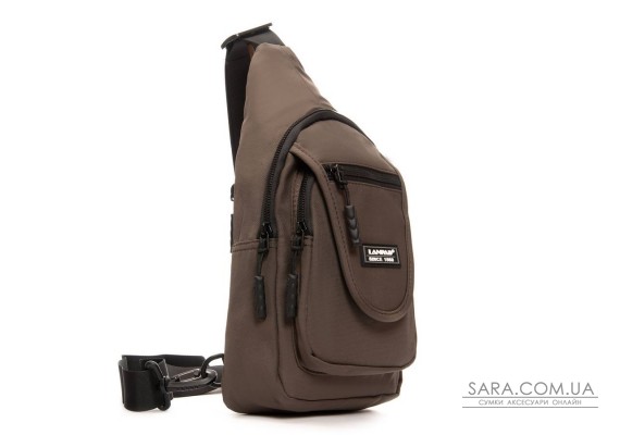 Сумка Чоловіча на плече нейлон Lanpad 0936 brown бол