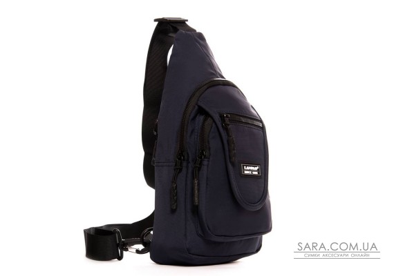 Сумка Чоловіча на плече нейлон Lanpad 0936 blue бол