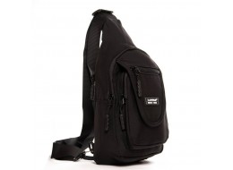 Сумка Чоловіча на плече нейлон Lanpad 0936 black бол