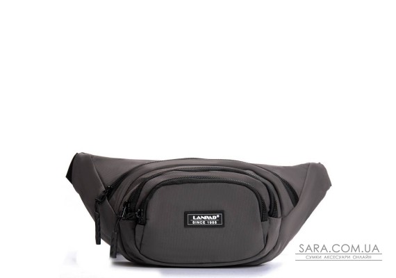 Сумка Мужская На пояс нейлон Lanpad 61056 grey