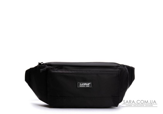 Сумка Мужская пояс-бананка нейлон Lanpad 61027 black