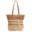 Жіноча плетена сумка PODIUM 0006 khaki beige