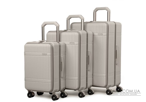 Дорожная Чемодан 31 ABS-пластик Dinibao 2052 wheat gray