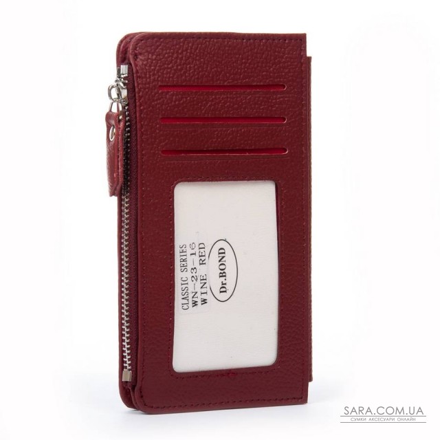 Гаманець Шкіряний Жіночий Classic DR. BOND WN-23-16 wine-red Podium дешево. Гаманець Шкіряний Жіночий Classic DR. BOND WN-23-16 wine-red Podium дешево.