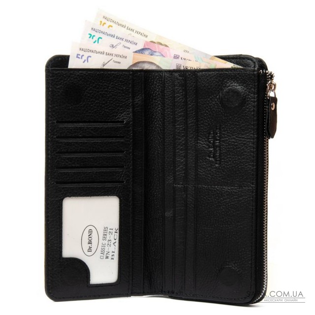 Гаманець Шкіряний Жіночий Classic DR. BOND WN-23-21 black Podium дешево. Гаманець Шкіряний Жіночий Classic DR. BOND WN-23-21 black Podium дешево.