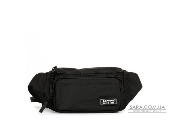 Сумка Мужская На пояс нейлон Lanpad 35002 black