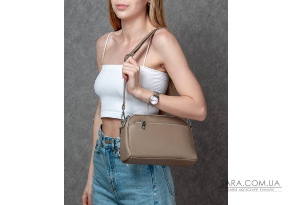 Сумка Шкіряна Жіноча Класична ALEX RAI 8960 khaki