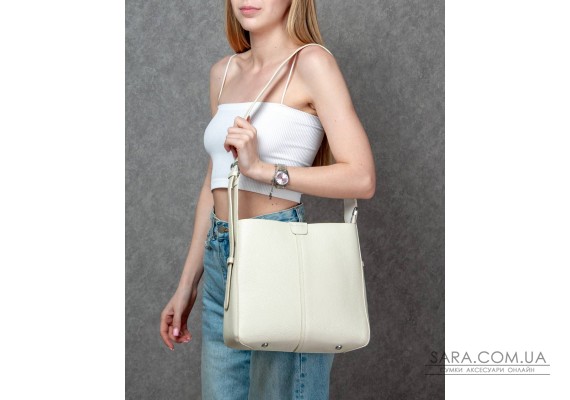 Сумка Шкіряна Жіноча Класична ALEX RAI 13A white 