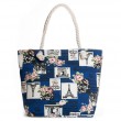 Сумка Жіноча Пляжна текстиль PODIUM 5015-12 blue эйфелева