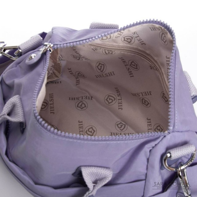 Сумка Жіноча Текстиль поліамід Jielshi 5889 l.purple Сумка Жіноча Текстиль поліамід Jielshi 5889 l.purple