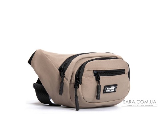 Сумка Чоловіча На пояс нейлон Lanpad 61057 light khaki