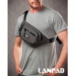 Сумка Чоловіча На пояс нейлон Lanpad 61057 grey