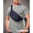 Сумка Чоловіча На пояс нейлон Lanpad 61057 blue
