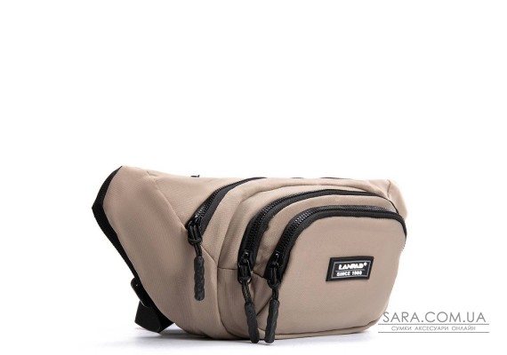 Сумка Чоловіча На пояс нейлон Lanpad 61056 light khaki